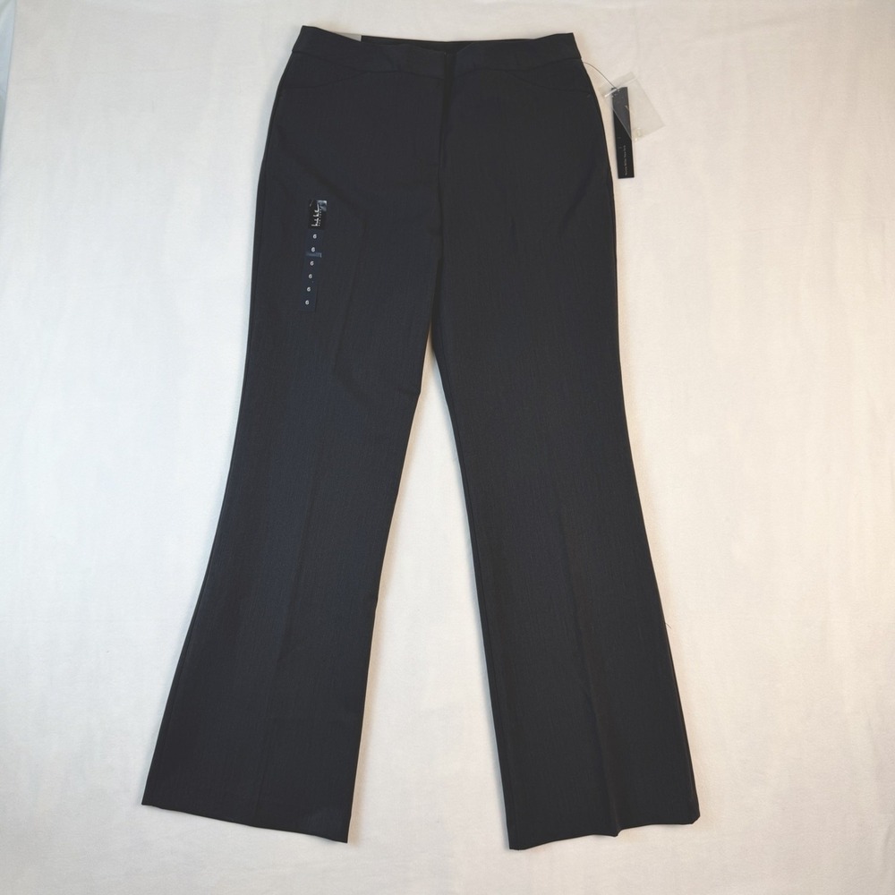 Nicole Miller Dress Pants Gray Bootcut Womens Size 6 - New With Tags!